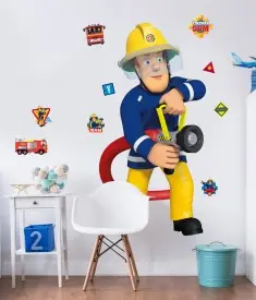 Fireman Sam Life Size XL Wall Sticker room decal