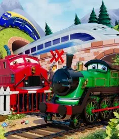 Train Adventure Mural - 46641