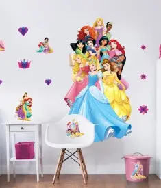 Disney Princess Large Character Bedroom Scene 45514
