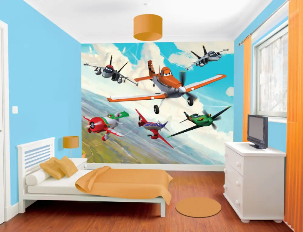 Planes Bedroom Scene A3