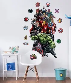 Avengers Large Character Stickers Bedroom Scene 45491